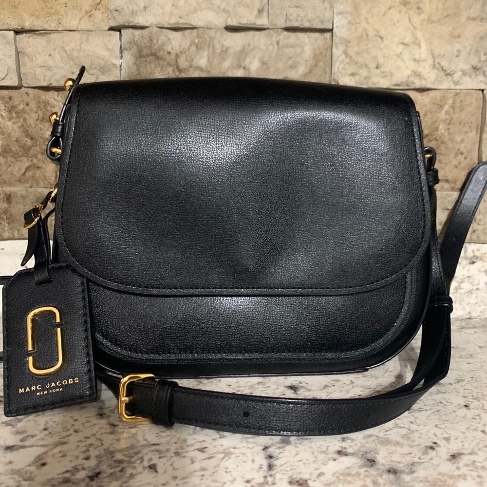 Marc Jacobs Black Gold Rider Crossbody